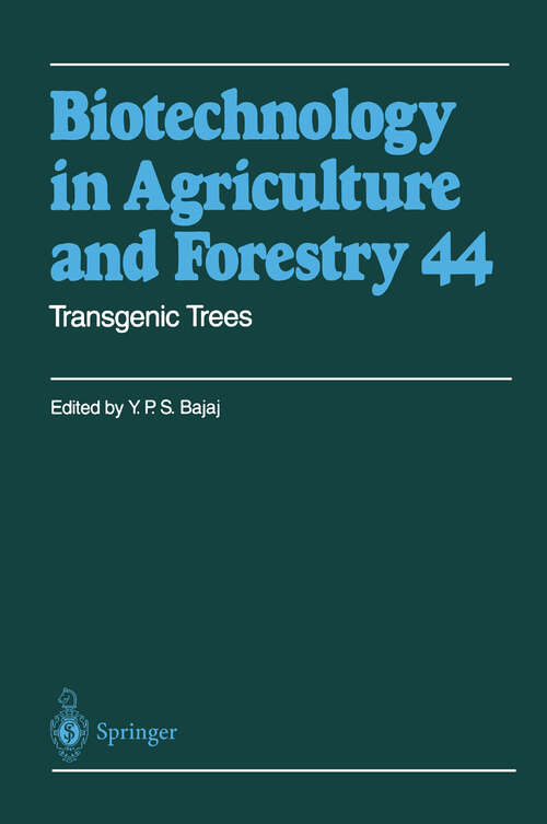 Book cover of Transgenic Trees (2000) (Biotechnology in Agriculture and Forestry #44)