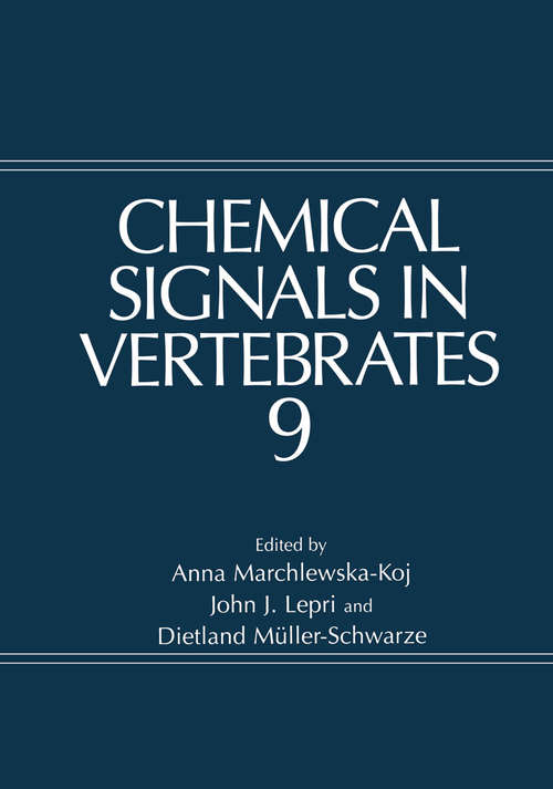 Book cover of Chemical Signals in Vertebrates 9 (2001)