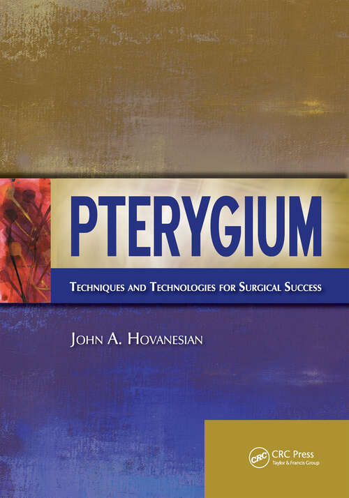 Book cover of Pterygium: Techniques and Technologies for Surgical Success