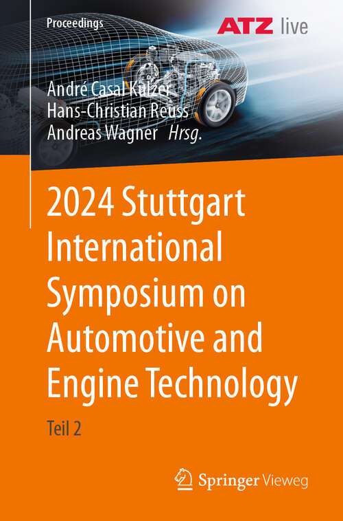 Book cover of 2024 Stuttgart International Symposium on Automotive and Engine Technology: Teil 2 (2024) (Proceedings)