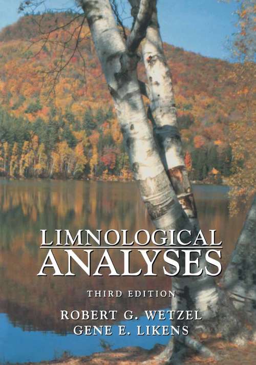 Book cover of Limnological Analyses (3rd ed. 2000)