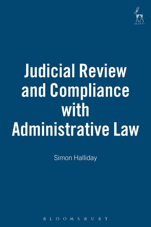 Book cover of Judicial Review and Compliance with Administrative Law