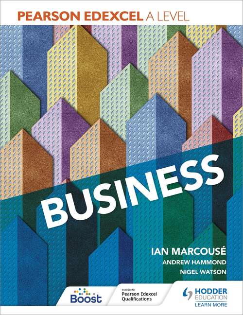 Book cover of Pearson Edexcel A level Business: Business