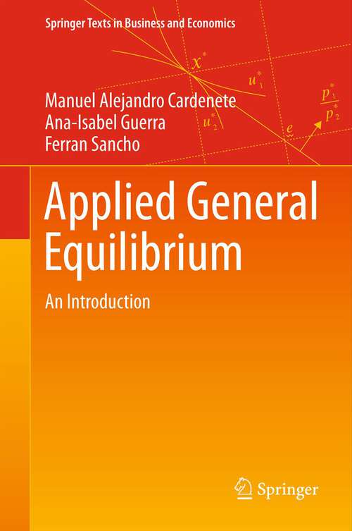 Book cover of Applied General Equilibrium: An Introduction (1st Edition) (Springer Texts in Business and Economics)