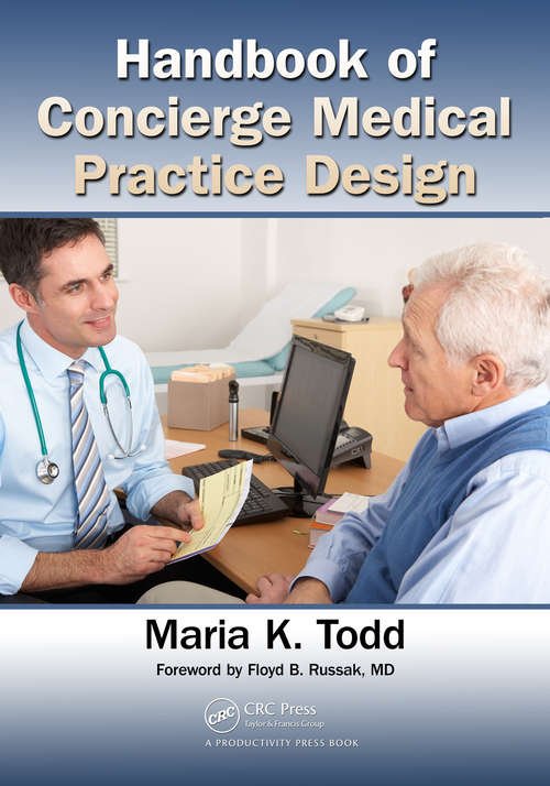 Book cover of Handbook of Concierge Medical Practice Design