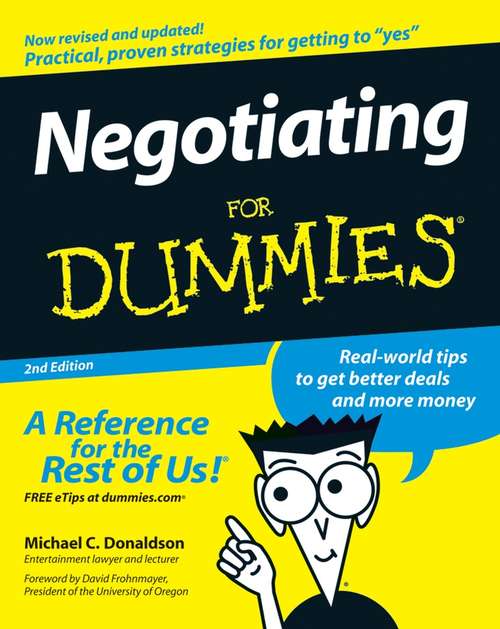 Book cover of Negotiating For Dummies (2)
