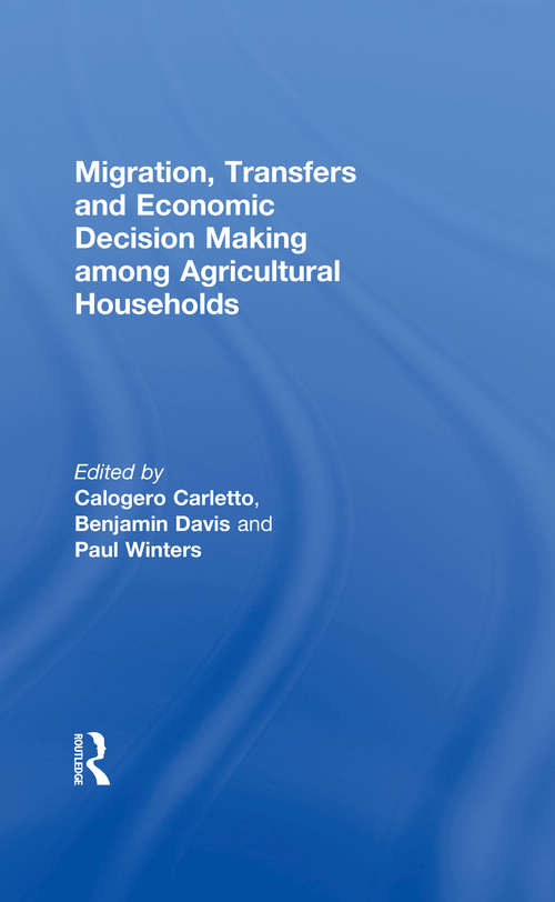 Book cover of Migration, Transfers and Economic Decision Making among Agricultural Households