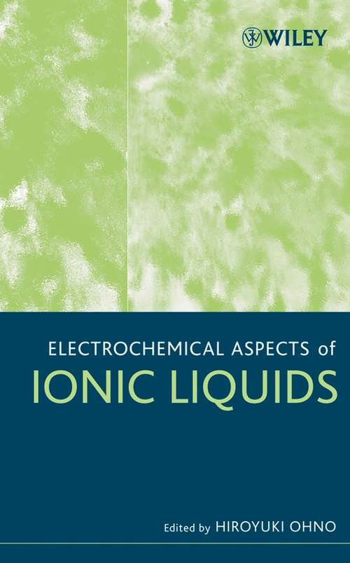 Book cover of Electrochemical Aspects of Ionic Liquids