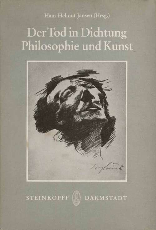 Book cover of Der Tod in Dichtung, Philosophie und Kunst (1978)