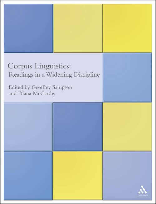 Book cover of Corpus Linguistics: Readings in a Widening Discipline