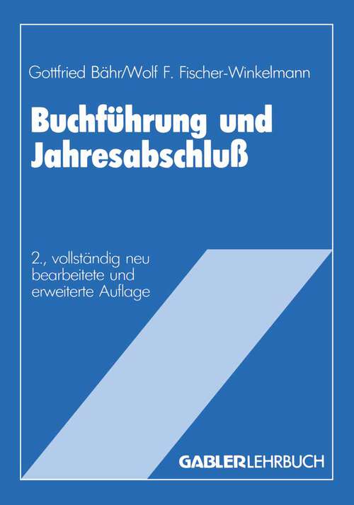 Book cover of Buchführung und Jahresabschluß (2. Aufl. 1987)