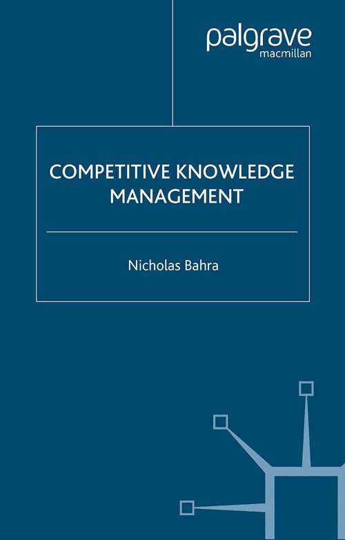 Book cover of Competitive Knowledge Management (2001)