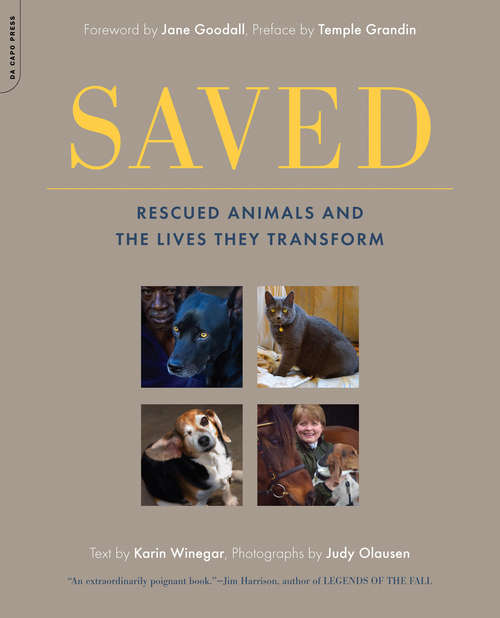 Book cover of Saved: Rescued Animals and the Lives They Transform (2)