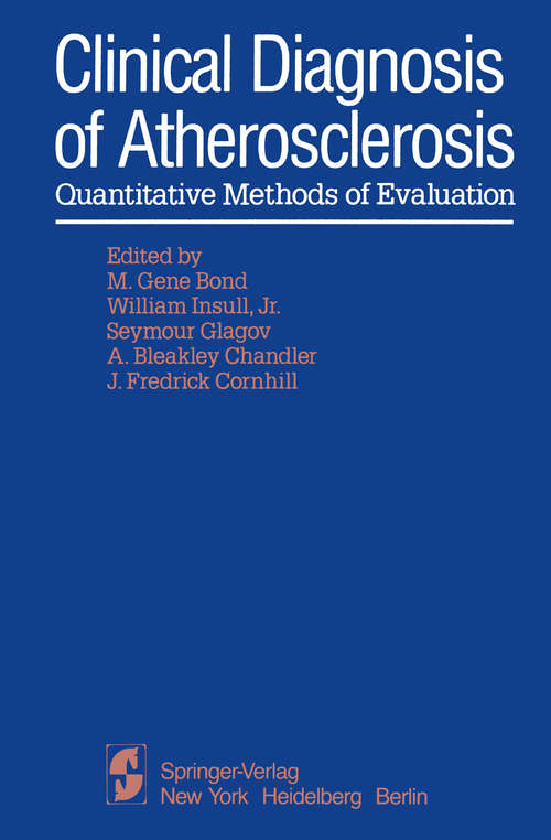 Book cover of Clinical Diagnosis of Atherosclerosis: Quantitative Methods of Evaluation (1983)