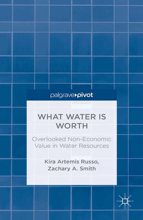 Book cover of What Water Is Worth: Overlooked Non-economic Value In Water Resources (2013)