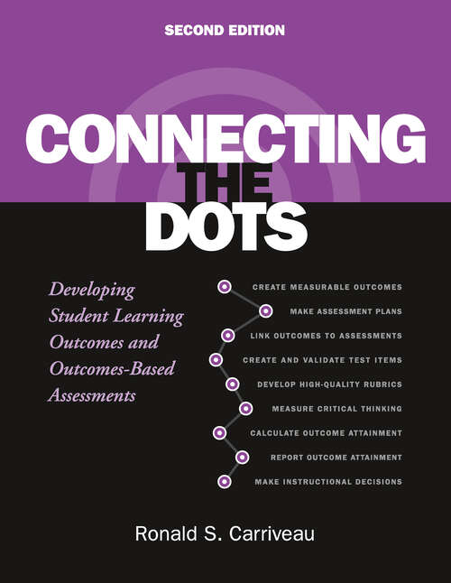 Book cover of Connecting the Dots: Developing Student Learning Outcomes and Outcomes-Based Assessment (2)