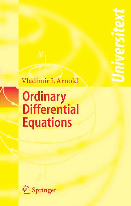 Book cover of Ordinary Differential Equations (1st ed. 1992) (Universitext)