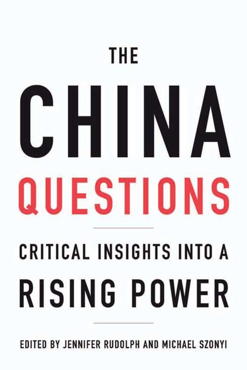 Book cover of The China Questions: Critical Insights into a Rising Power