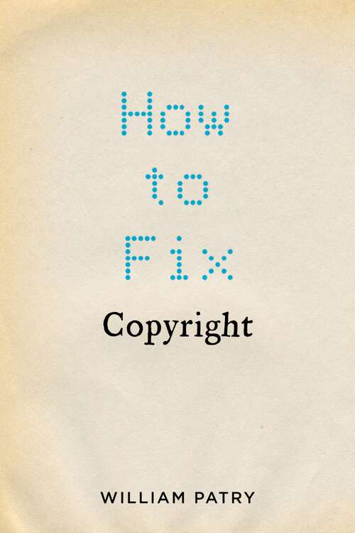 Book cover of How to Fix Copyright