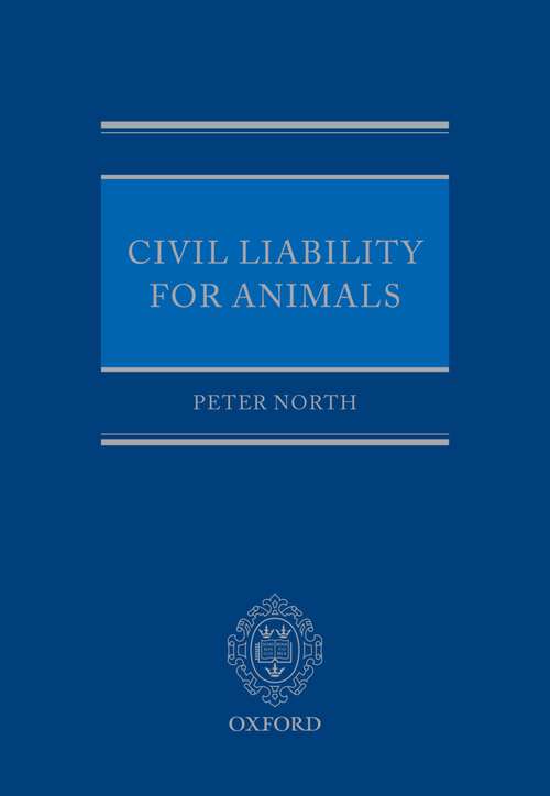 Book cover of Civil Liability for Animals