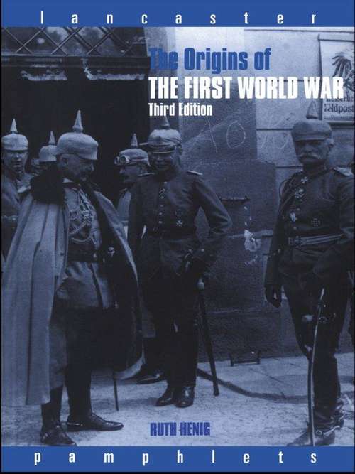 Book cover of The Origins of the First World War