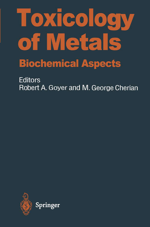 Book cover of Toxicology of Metals: Biochemical Aspects (1995) (Handbook of Experimental Pharmacology #115)