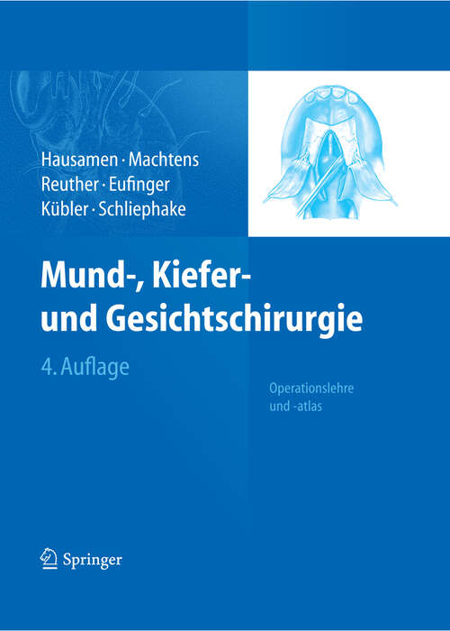 Book cover of Mund-, Kiefer- und Gesichtschirurgie (4. Aufl. 2012)