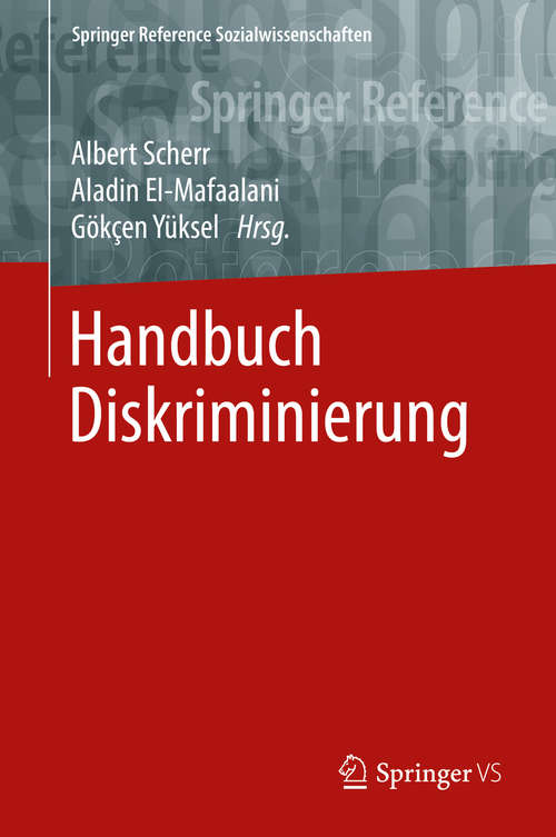 Book cover of Handbuch Diskriminierung (Springer Reference Sozialwissenschaften)