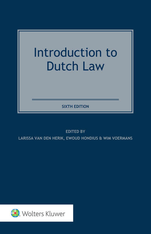 Book cover of Introduction to Dutch Law