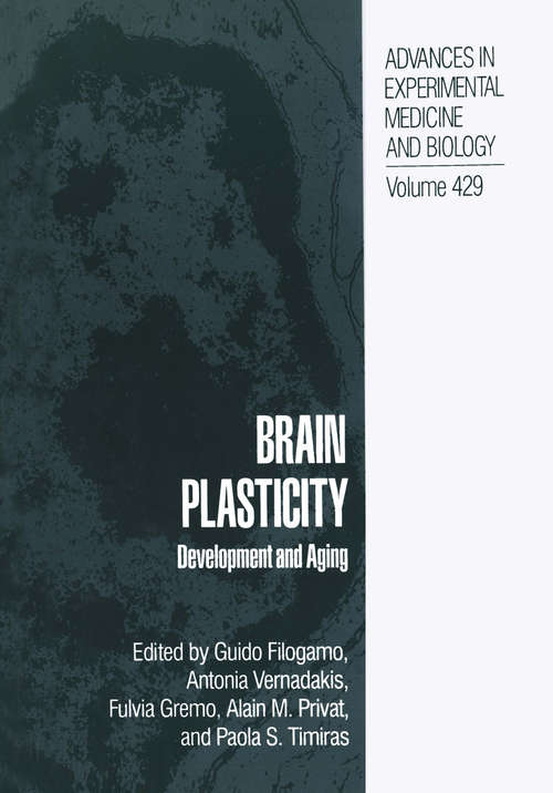 Book cover of Brain Plasticity: Development and Aging (1997) (Advances in Experimental Medicine and Biology #429)