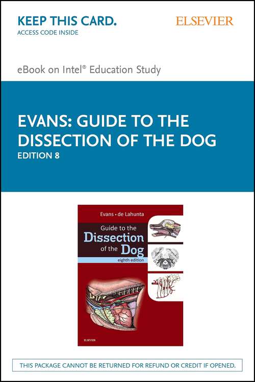 Book cover of Guide to the Dissection of the Dog - E-Book: Guide to the Dissection of the Dog - E-Book (8) (. Net Developers Ser.)