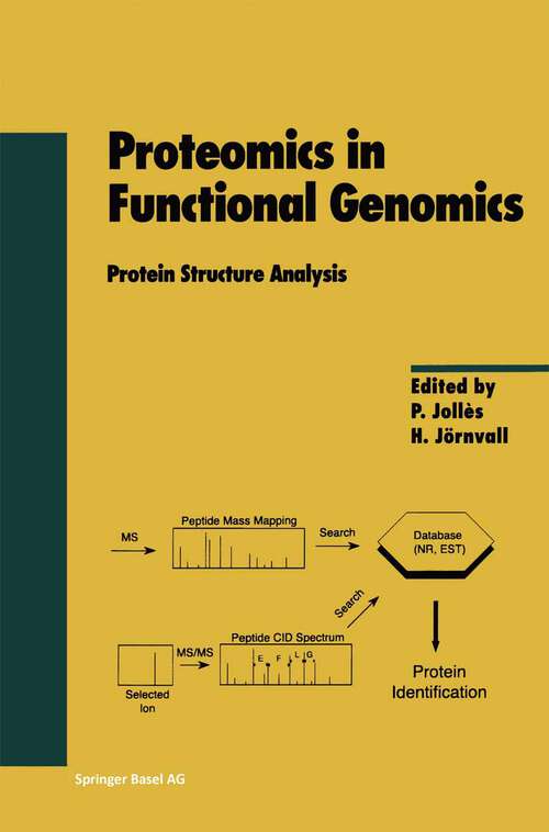 Book cover of Proteomics in Functional Genomics: Protein Structure Analysis (2000) (Experientia Supplementum #88)