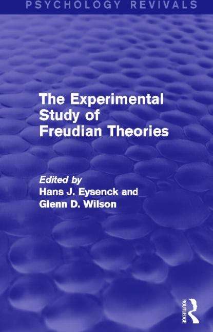 Book cover of The Experimental Study Of Freudian Theories (Psychology Revivals) (PDF)