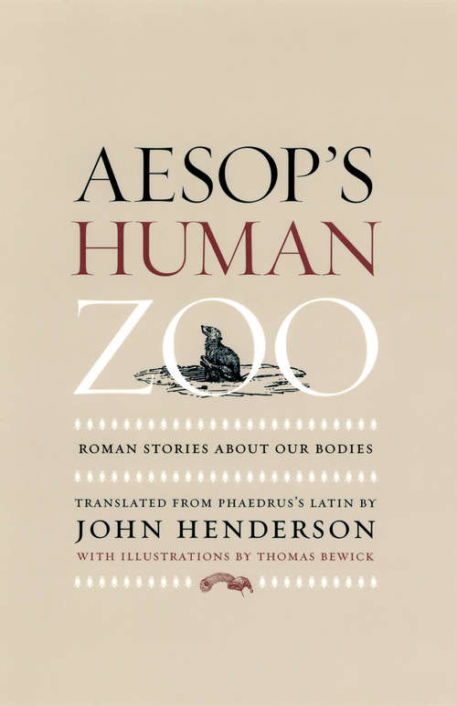 Book cover of Aesop's Human Zoo: Roman Stories about Our Bodies