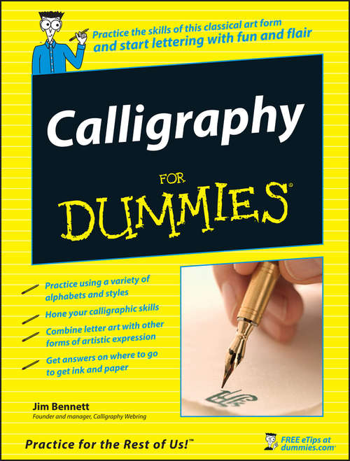 Book cover of Calligraphy For Dummies