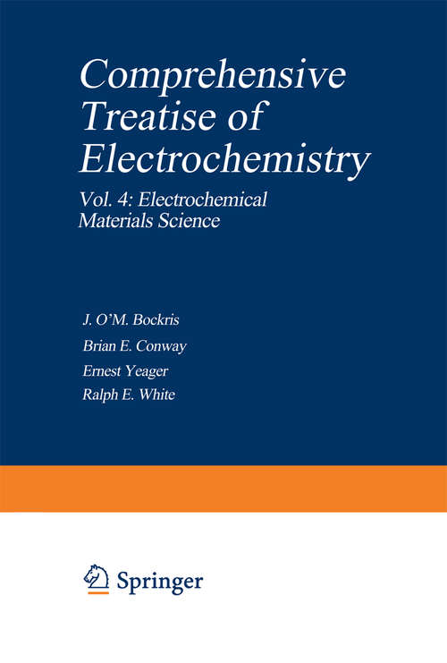 Book cover of Electrochemical Materials Science (1981) (Advances in Neuroprotection #4)