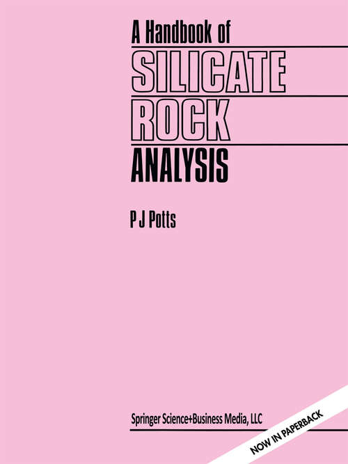 Book cover of A Handbook of Silicate Rock Analysis (1992)