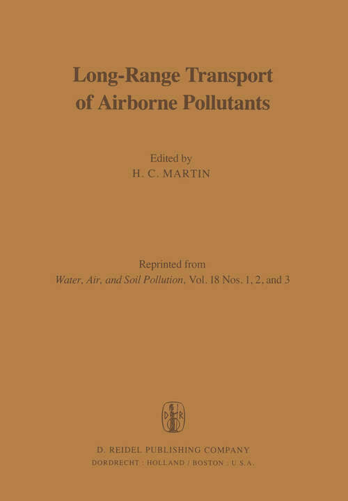 Book cover of Long-Range Transport of Airborne Pollutants (1982)
