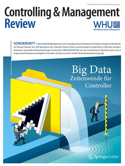 Book cover of Controlling & Management Review Sonderheft 1-2016: Big Data - Zeitenwende für Controller (1. Aufl. 2016) (CMR-Sonderhefte)