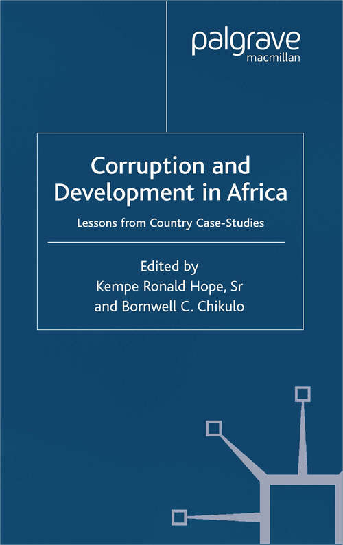 Book cover of Corruption and Development in Africa: Lessons from Country Case Studies (2000)