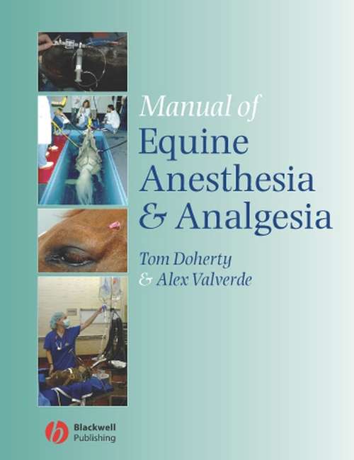 Book cover of Manual of Equine Anesthesia and Analgesia