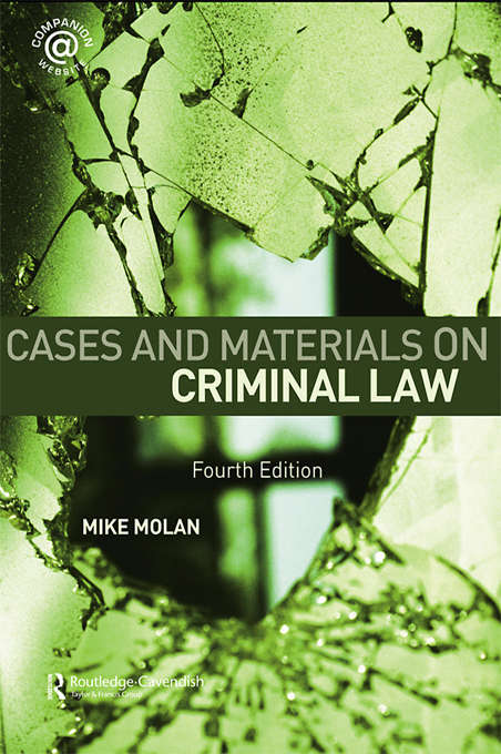 Book cover of Cases & Materials on Criminal Law: Fourth Edition