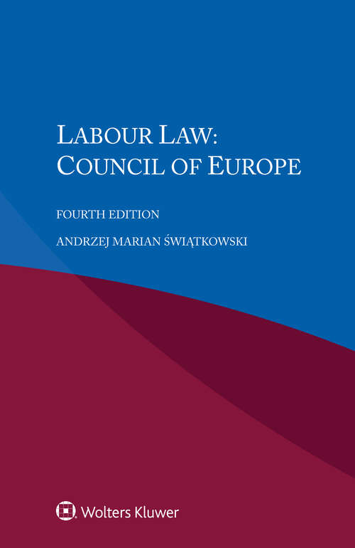 Book cover of Labour Law: Council of Europe