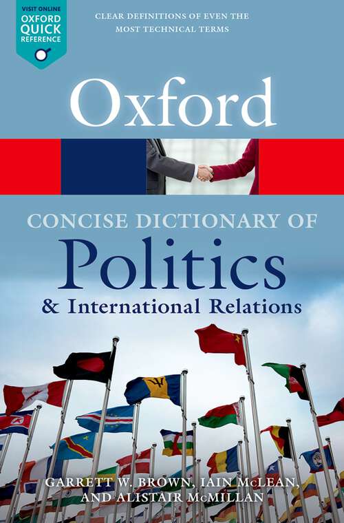 Book cover of The Concise Oxford Dictionary of Politics and International Relations (Oxford Quick Reference)
