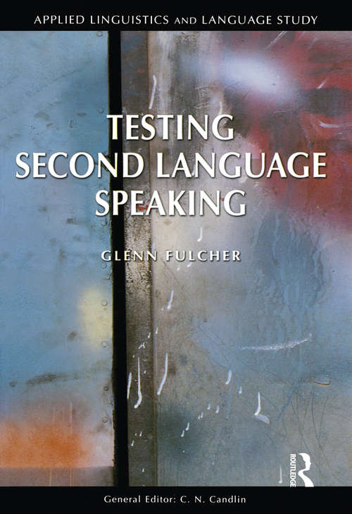Book cover of Testing Second Language Speaking