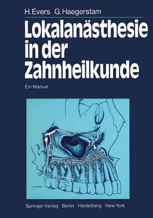 Book cover of Lokalanästhesie in der Zahnheilkunde: Ein Manual (1983)