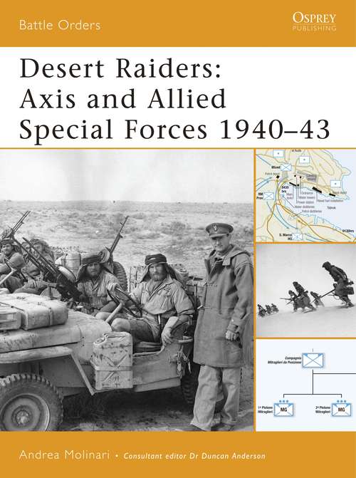 Book cover of Desert Raiders: Axis and Allied Special Forces 1940–43 (Battle Orders)