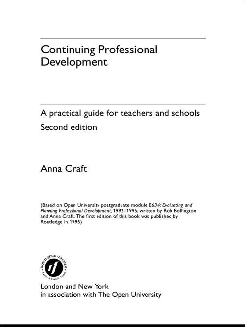 Book cover of Continuing Professional Development: A Practical Guide for Teachers and Schools (2)