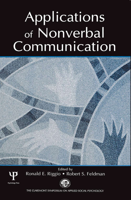 Book cover of Applications of Nonverbal Communication (Claremont Symposium on Applied Social Psychology Series)