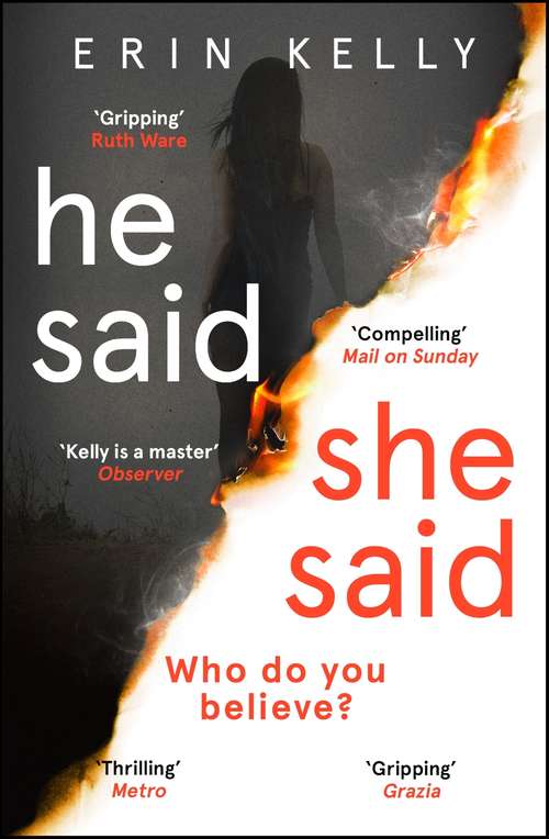 Book cover of He Said/She Said: the must-read bestselling suspense novel of the year